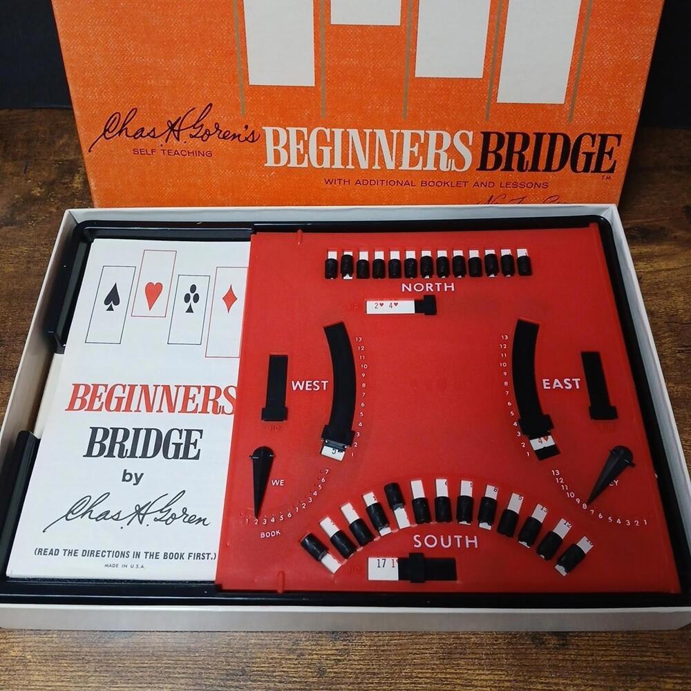 Vintage Milton Bradley Goren’s Beginners Bridge Set w/ Addt'l Booklet & Lessons - Picture 3 of 8